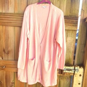Pink Open Front Cardigan (LAST CALL)